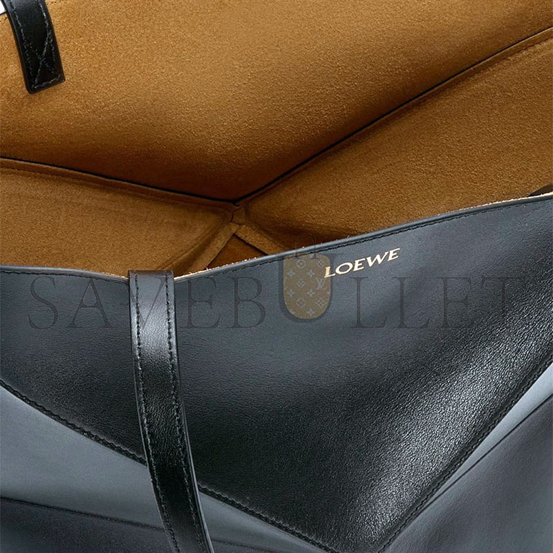 L0ew* medium puzzle fold tote in shiny calfskin a657g50x01-1100 (31.5*25.5*14.5cm)